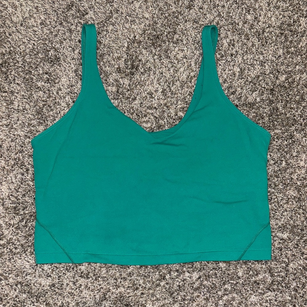 teal/green lululemon align tank